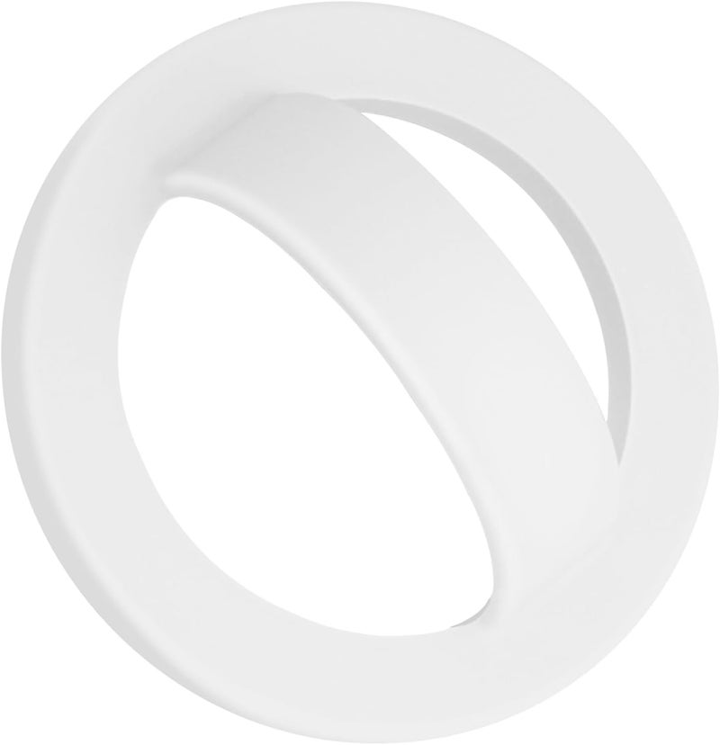 QxbBox Magnetic Silicone Ring Grip Phone Holder, Rotating Finger Loop Ring Grip Holder, Soft and Portable, Strong Magnetic Attraction, Compatible with Magsafe Phone Case (White) - Image 1